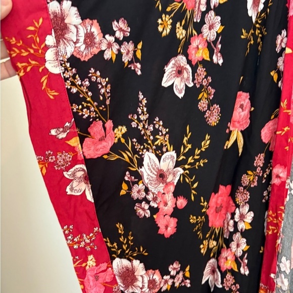 Knox Rose Romantic Boho Witchy Floral Duster Kimono Cover UP SZ XL/XXL - Picture 6 of 16